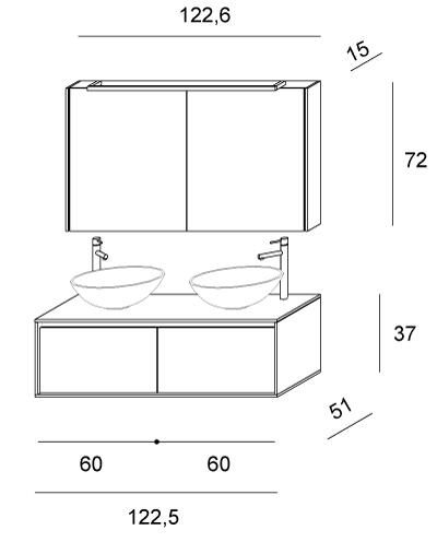 Summit 2.0 – 11 Mastella  Summit 2.0  Комплект мебели для ванной - Вид №6