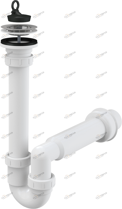Сифон трубчатый с нержавеющей peшeткой DN70 ALCAPLAST A800DN50