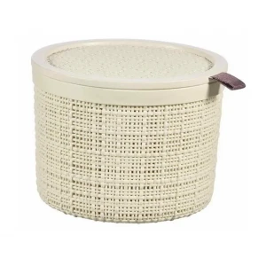 91474223 Корзина для хранения в ванной комнате Curver Jute 245374 17x13x17см цвет бежевый STLM-1460346