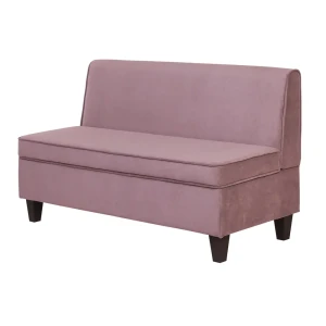 91407250 Кухонный диван Norta Lori 4657792959960 133x77.5x56.5 см велюр цвет розовый STLM-1084588 STLM-1084588
