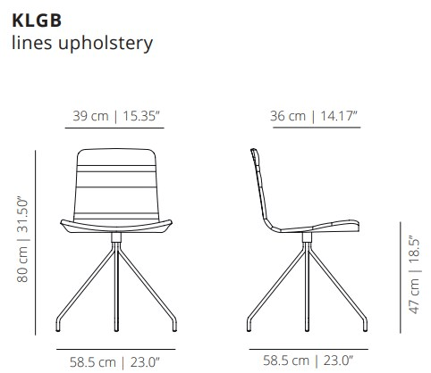 Viccarbe Стул на козелке из ткани Klip sun-id-1444327 - Вид №4