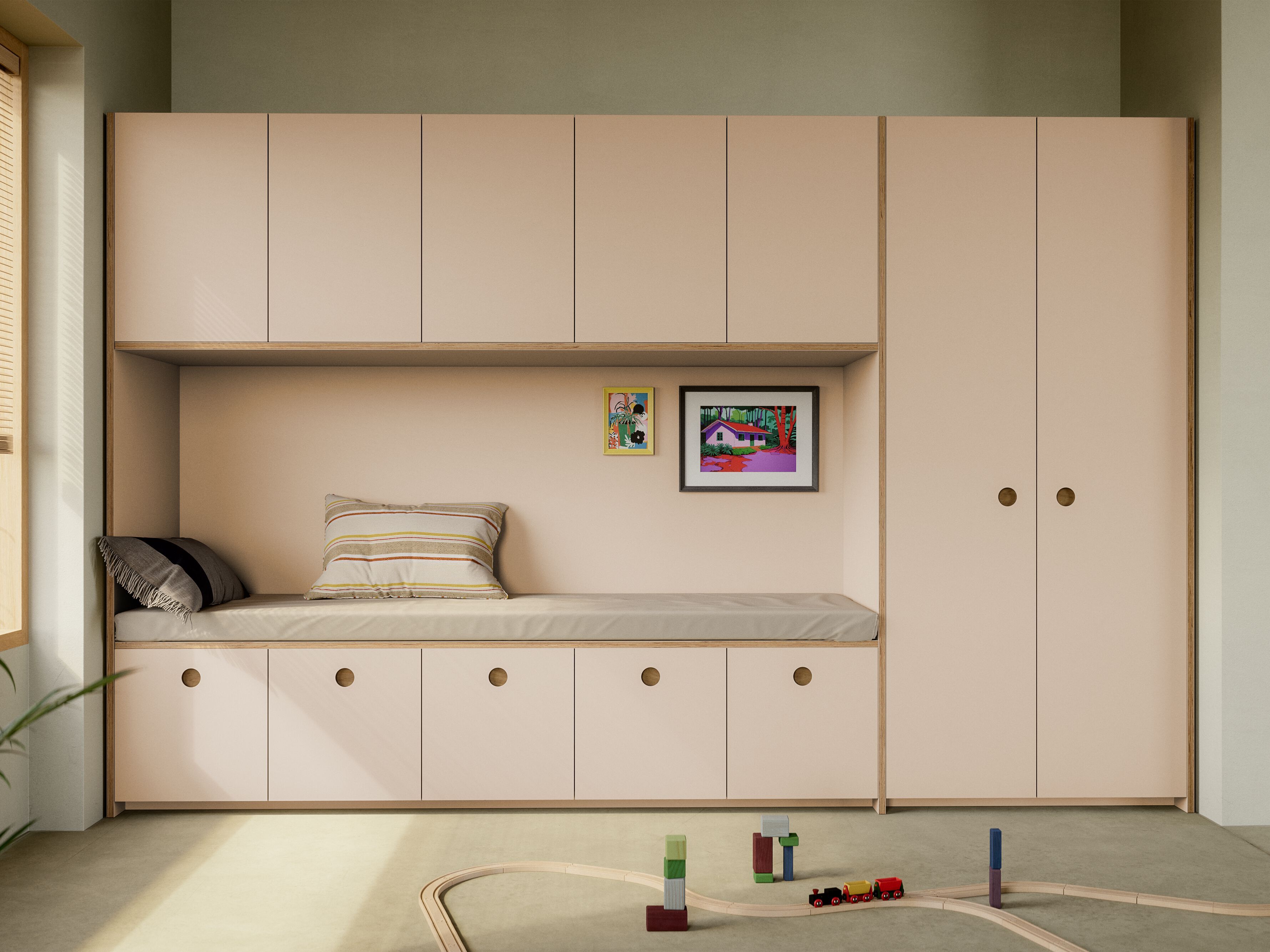 Шкаф-кровать из линолеума Neuvermoebelt SMART LINE FURNITURE ARCH-00132194 - Вид №1