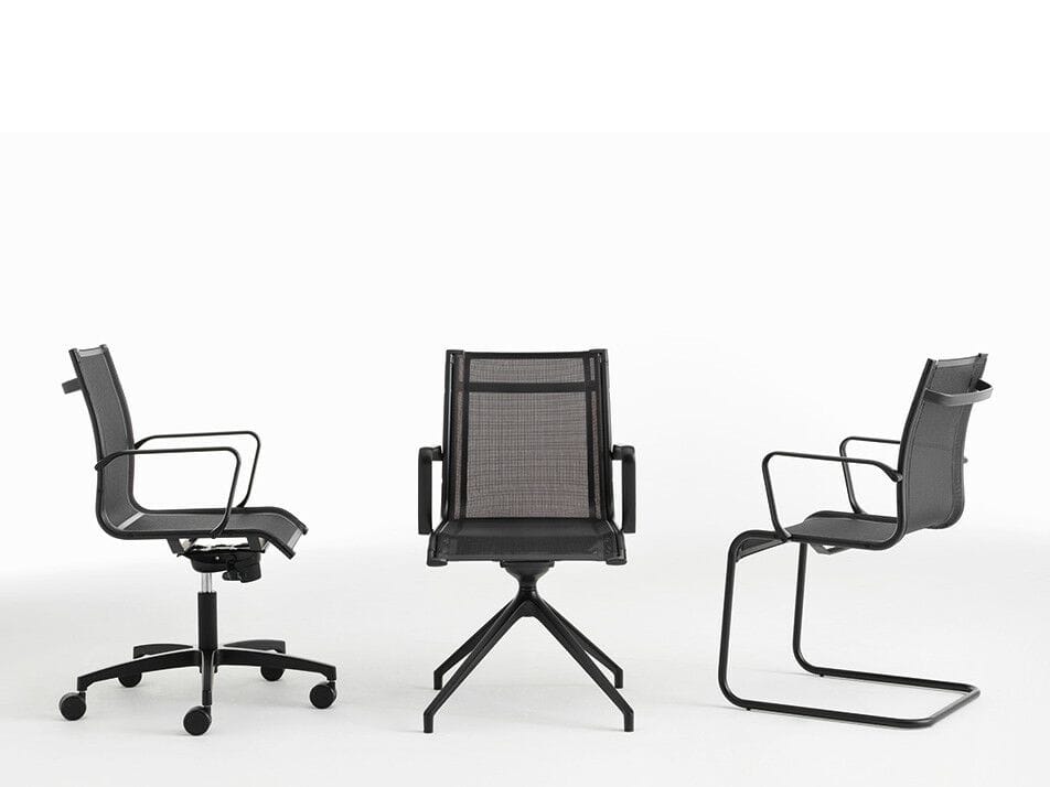 Сетчатый консольный стул с подлокотниками Nahu Aalborg Air ARCH-00032983 - Вид №1