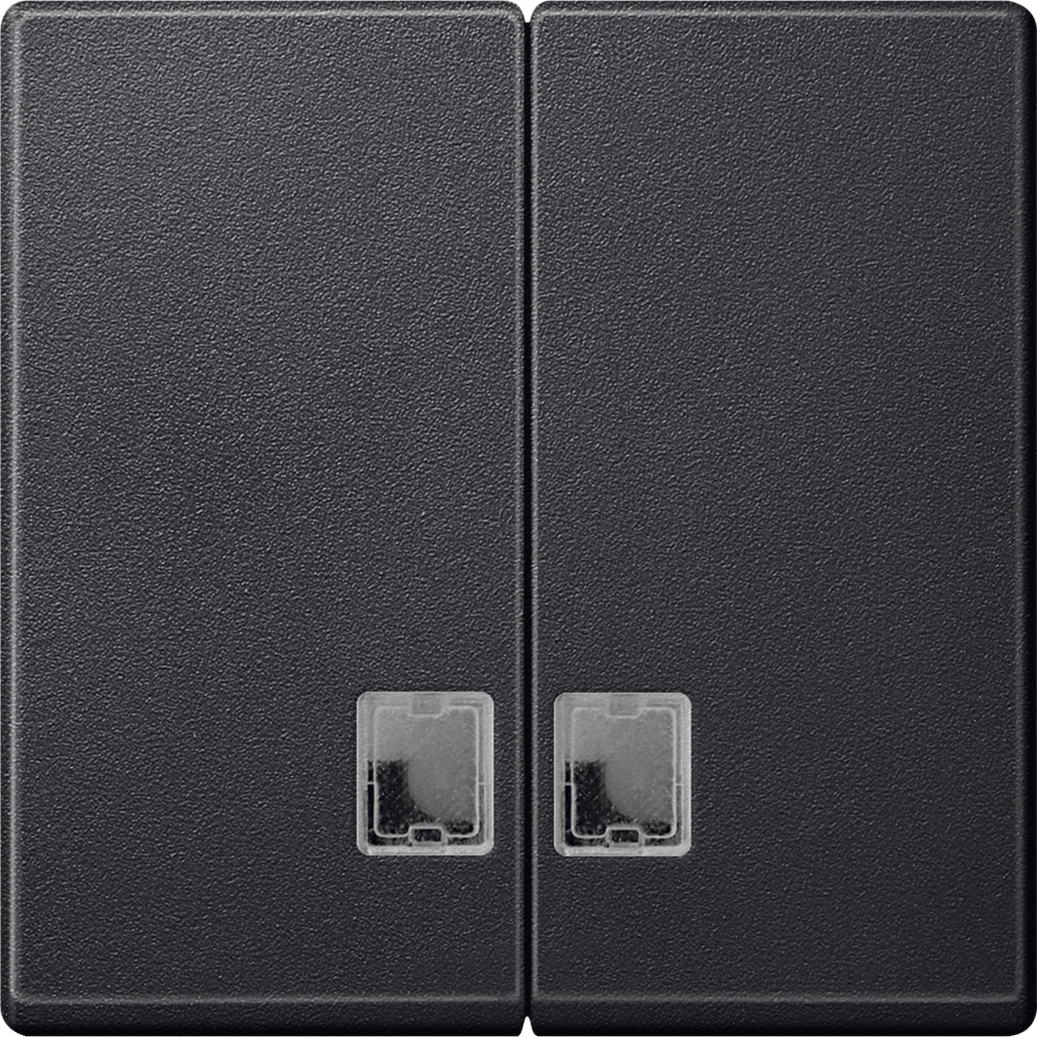 MTN437514 Клавиша двойная с линзами , антрацит Schneider Electric Merten System M 