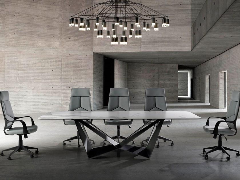 Angel Cerdá Стол для гостиной, окрашенный из стали с эпоксидной краской Urban deco 1053 Angel Cerda - Вид №3