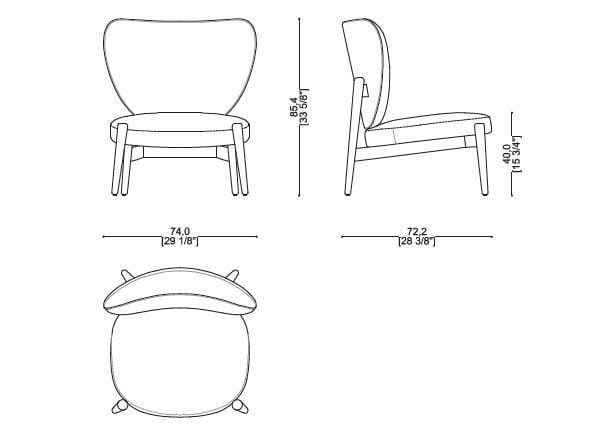 Тканевое кресло Sicis Теа ARCH-00027247 - Вид №6
