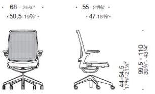 ESTEL GROUP Мягкое офисное кресло с 5 спицами и сеткой на колесиках sun-id-1405593 - Вид №6