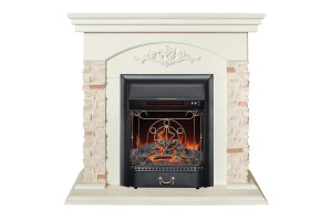 18179071 Каминокомплект 10019811 RealFlame NEAPOLIS STD/EUG WT+ MAJESTIC-S LUX BL