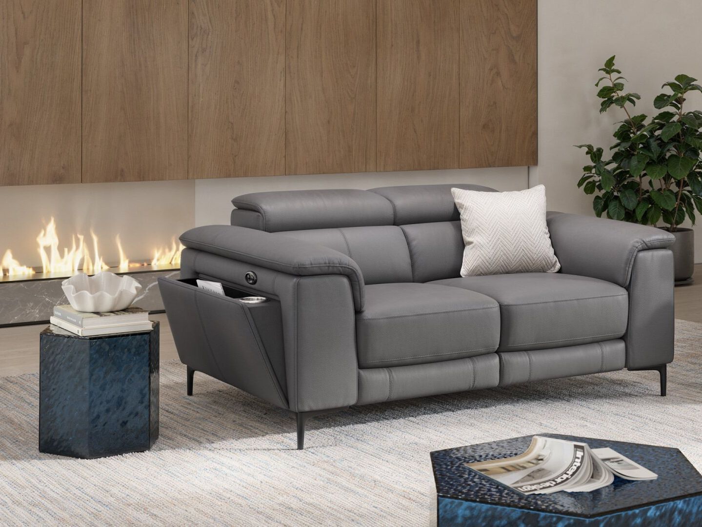 2-местный кожаный диван Sofanella Marino ARCH-00147451 - Вид №4