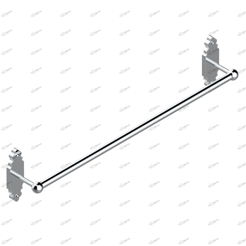 G25-514/60 Полотенцедержатель одинарный - фиксированная рейка 600 мм Д. 16 мм Thg-paris 1900 Хром G25-514/60 CAT.A