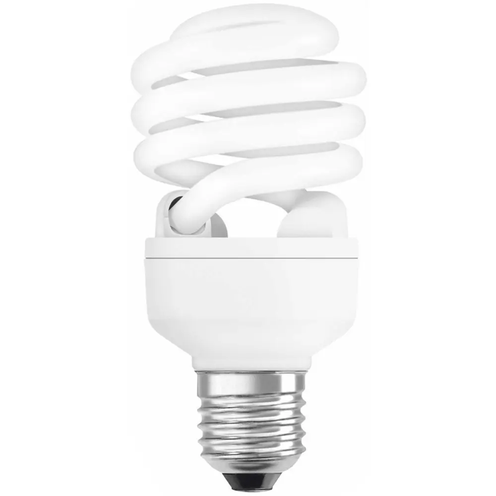 Лампа энергосберегающая Osram спираль E27 14 Вт свет тёплый белый 13528197 STLM-2013297 