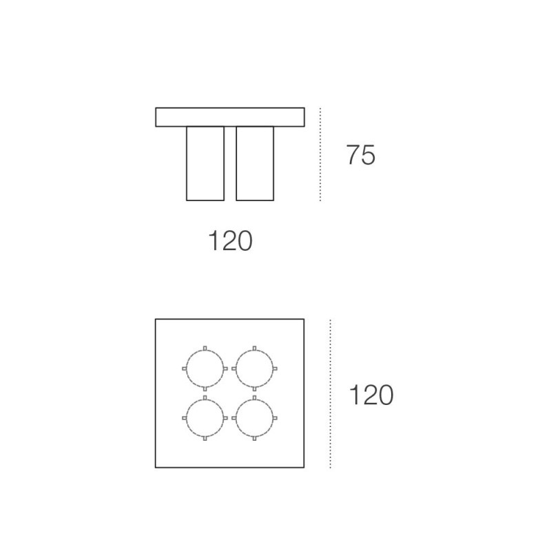 GL12/75X900 Стол Славы Adriani e Rossi  - Вид №1