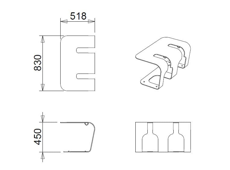 Стальная стойка для велосипедов / скамья CITYSì ARCO ARCH-00119559 - Вид №4
