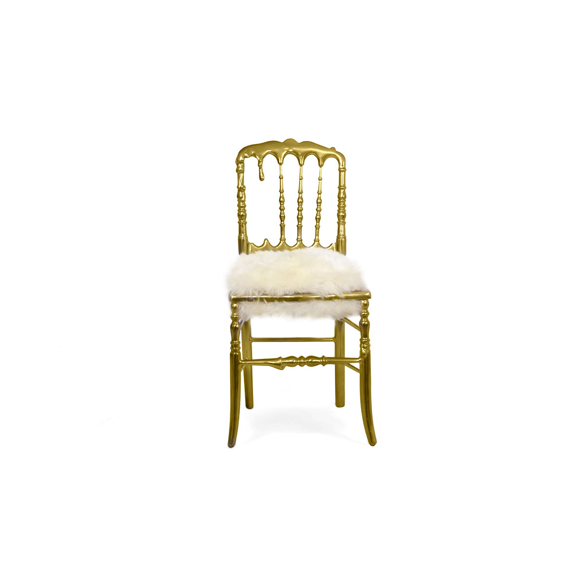 Обеденные стулья Emporium Gold Fur Chair Covethouse BOCA DO LOBO 
