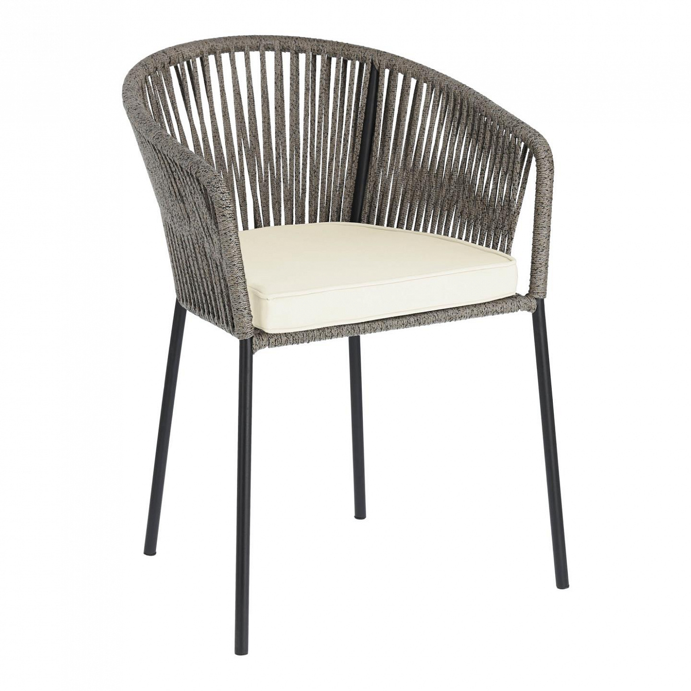 081796 Стул серый La Forma Yanet  - Вид №1