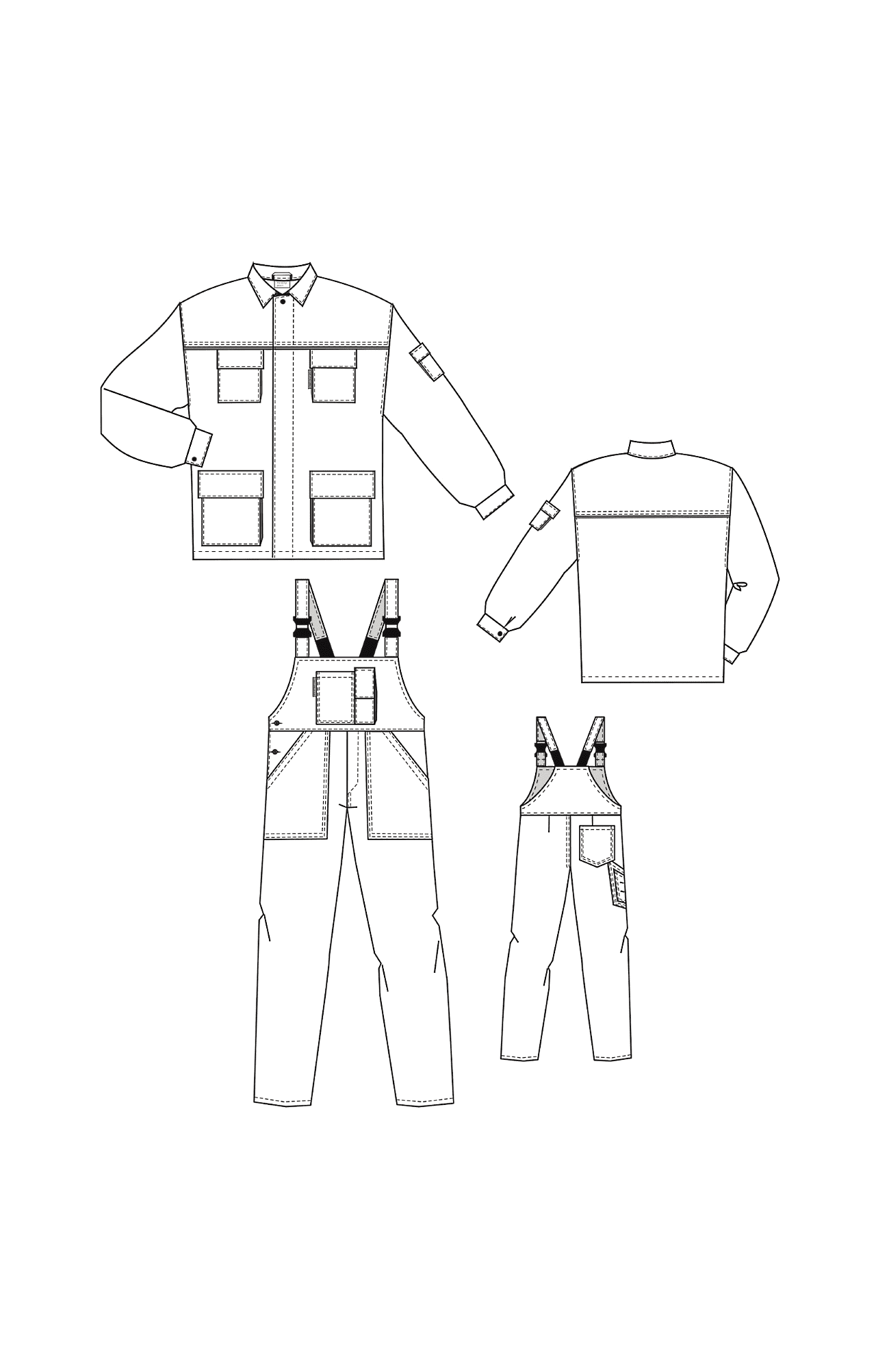 65519 Костюм "Эксперт-2" белый  Летняя спецодежда  размер 60-62/182-188  - Вид №6