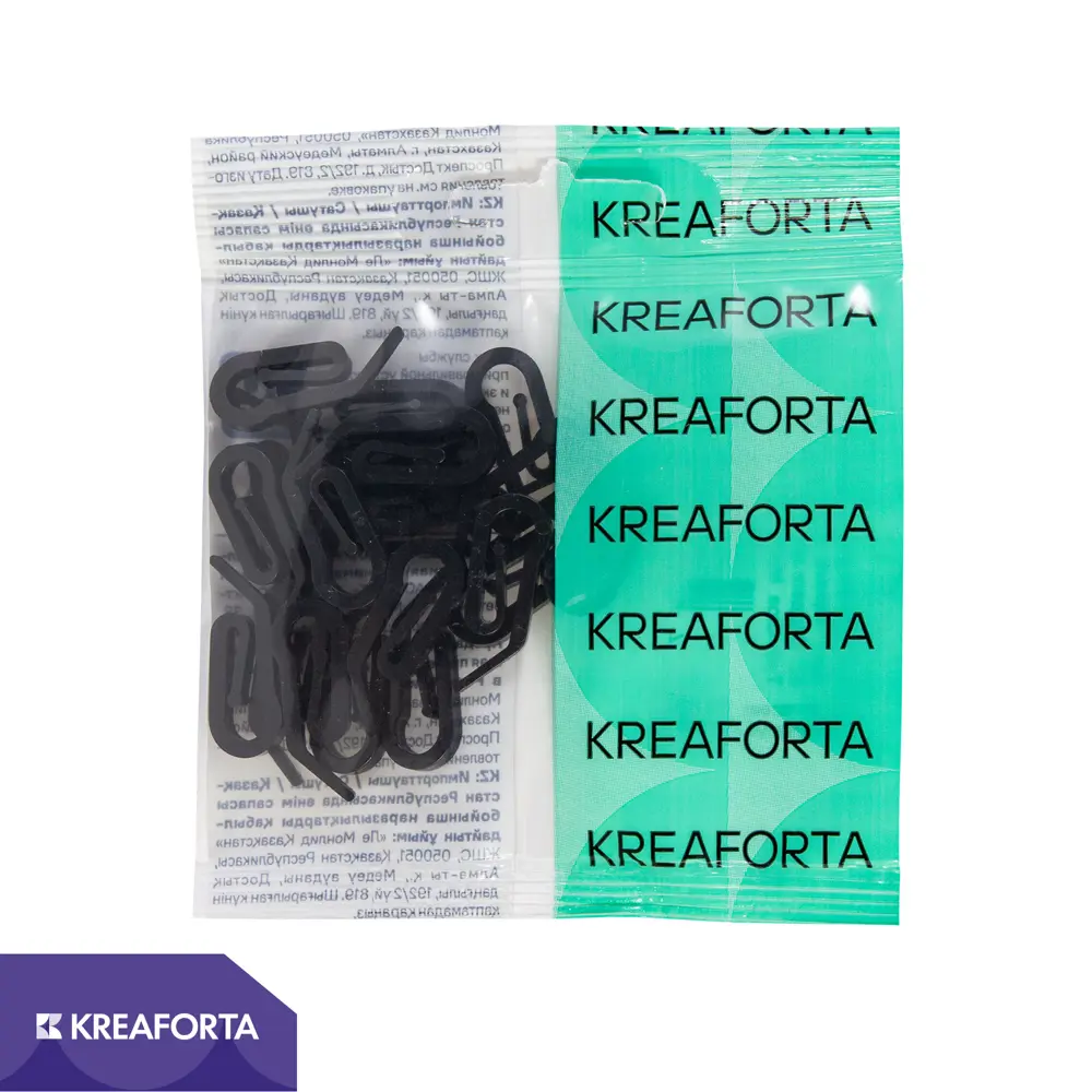 Крючок-зажим для карниза KREAFORTA Pro 2 см цвет черный 20 шт. 89433112 STLM-2030758 - Вид №1