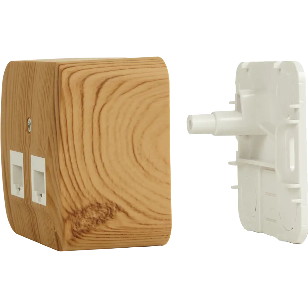 Розетка компьютерная двойная накладная Schneider Electric Blanca RJ45 UTP cat 5e без заземления цвет ясень 86720943 STLM-2009548 SYSTEME ELECTRIC - Вид №4