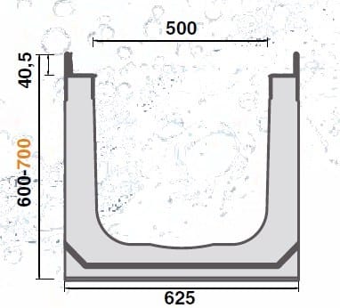 Виброкомпактный бетонный канал GRIDIRON ARCH-00141490 - Вид №2