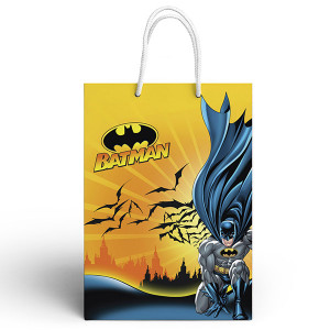 286626 Batman Пакет подарочный большой (желтый с красным), 335*406*155 мм Пакеты