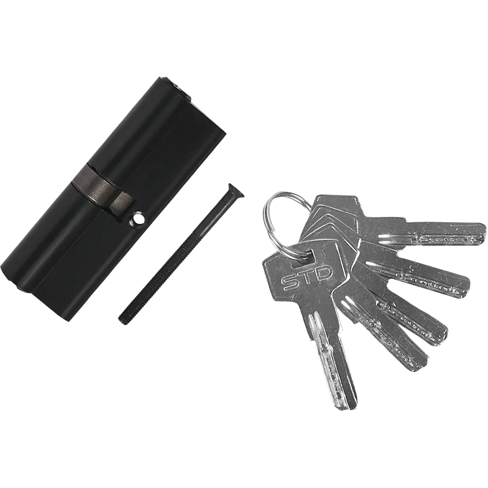 НОРА-М Цилиндр дверной симметричный 45x45 мм с перфорированными ключами 86134719 STLM-1450565 - Вид №1