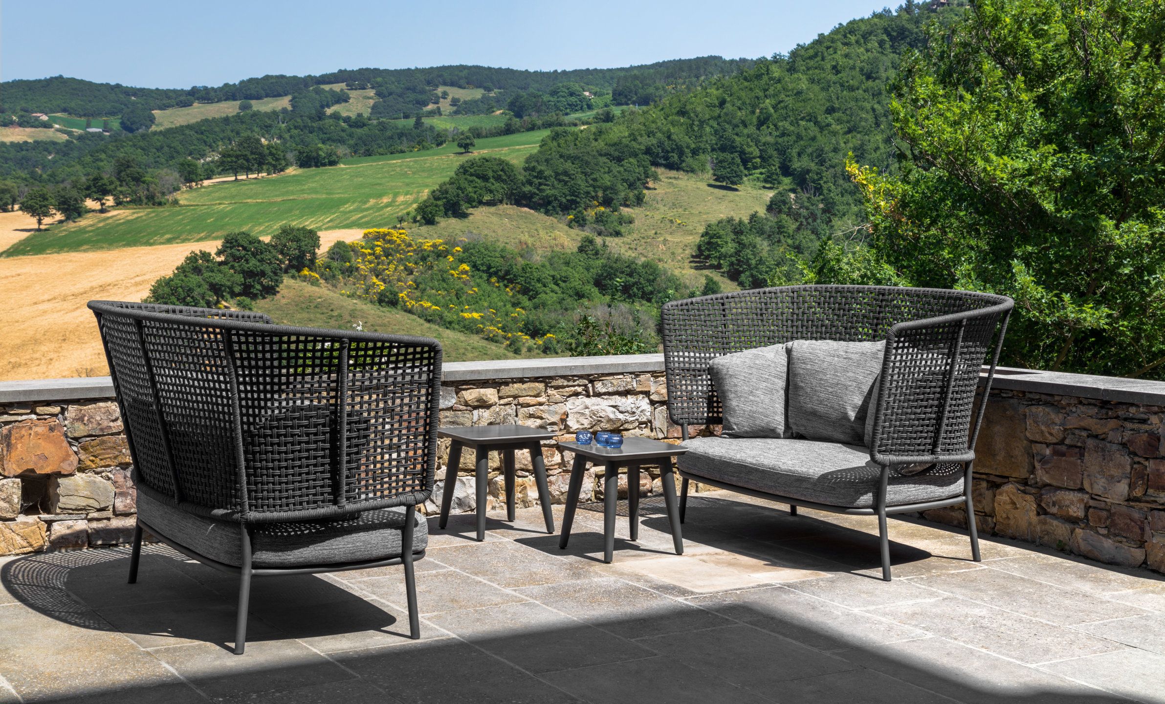 2-местный садовый диван Talenti Moon Alu ARCH-00152919 - Вид №1