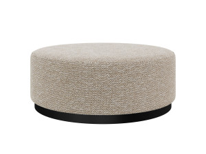 Круглый пуф из ткани