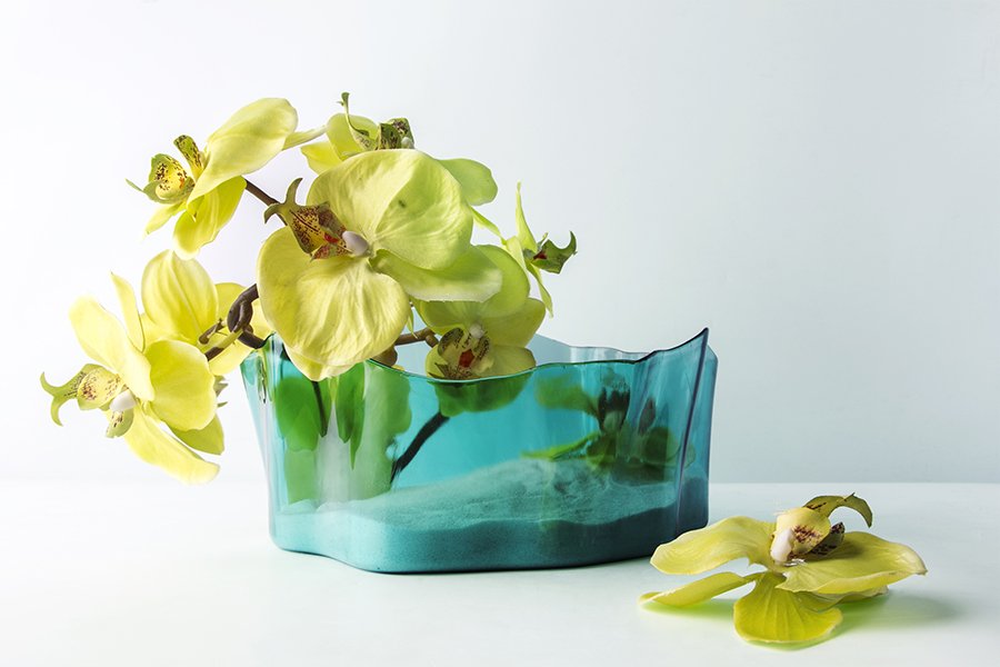 Органайзер зеленый прозрачный маленький Flow QUALY  00-3872245 Зеленый;прозрачный  - Вид №1