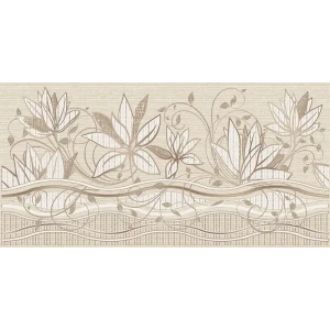 Декор настенный Azori Romanico Flora 31.5x63 см матовый цвет бежевый флора 84587272 STLM-2032685
