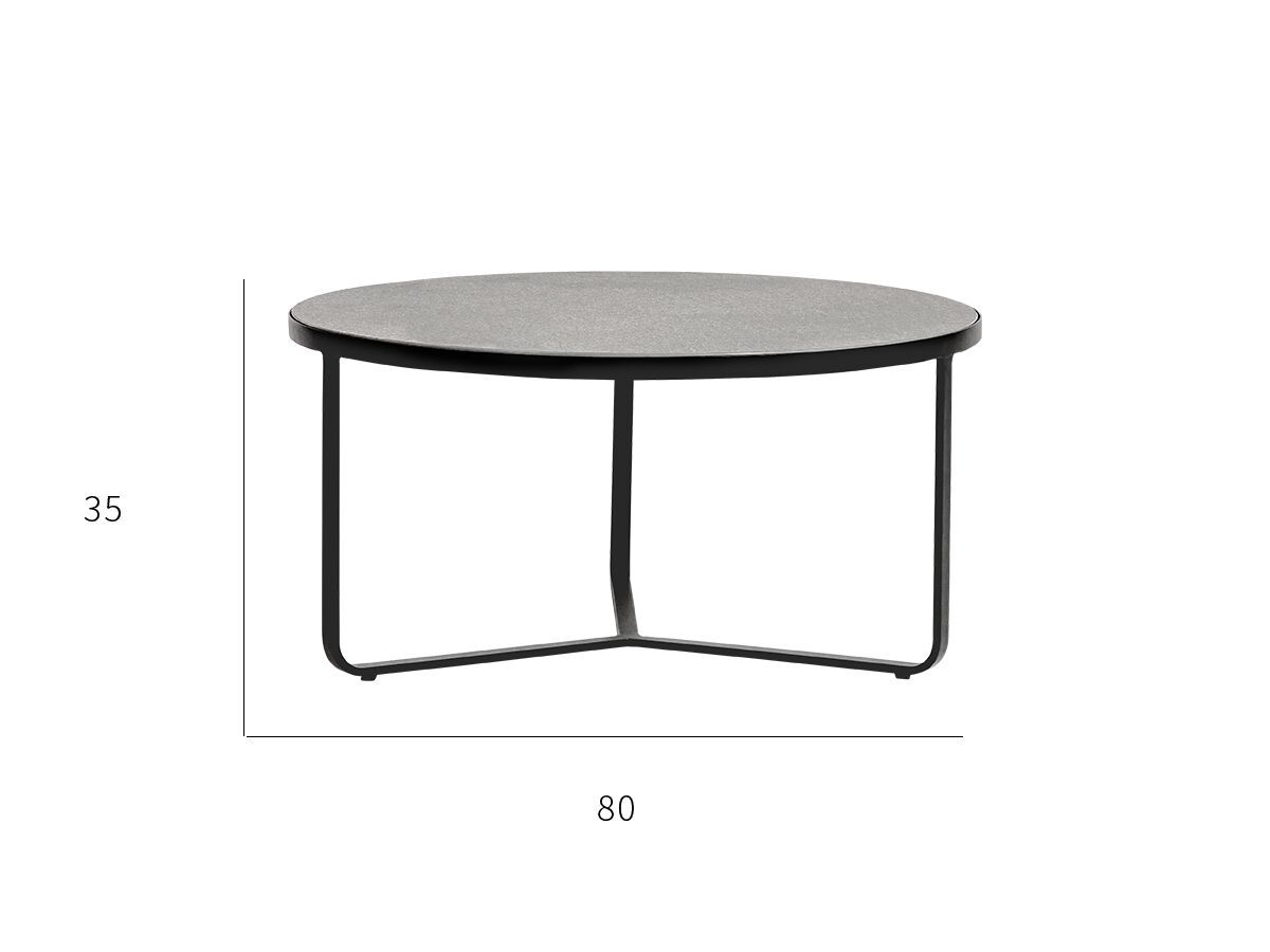 Круглый металлический садовый журнальный столик VINEKO Мани ARCH-00012828