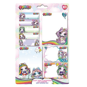 PSHB-US1-STNT-SET9 Poopsie Набор мини блокнотиков для заметок 9 шт. Poopsie Surprise Unicorn