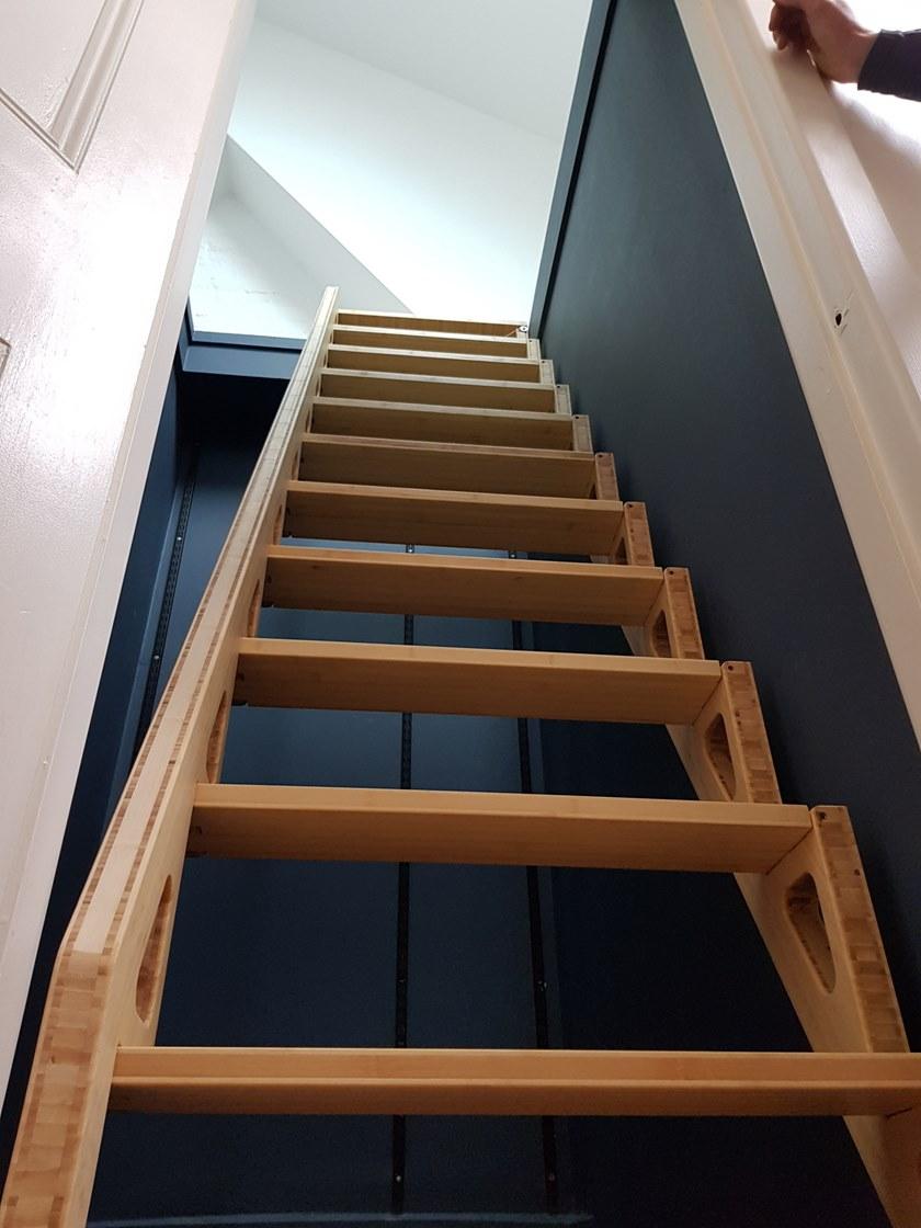 Bcompact Выдвижная лестница из бамбука  Bhl-02  - Вид №12