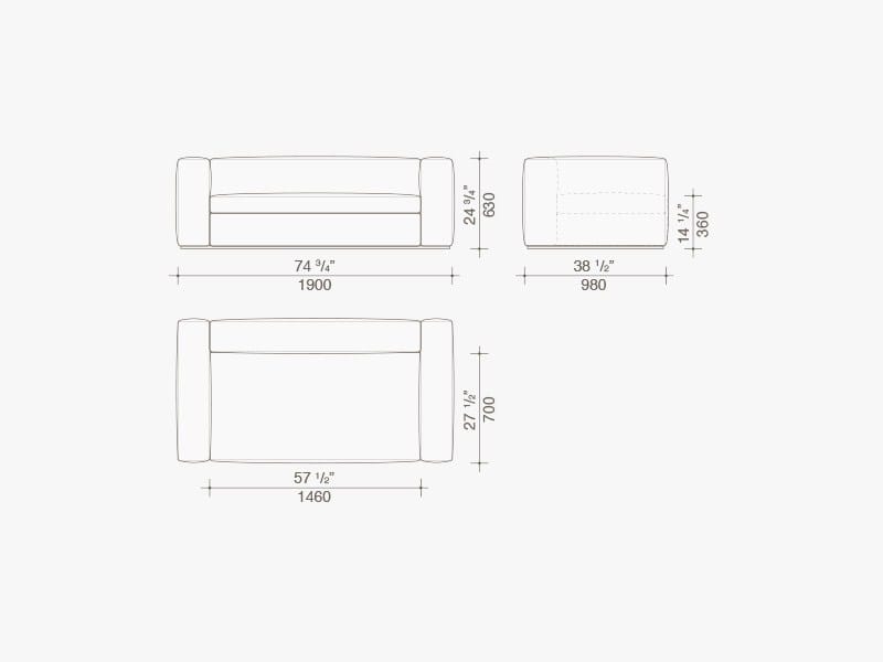 3-местный тканевый диван Lema SNAP ARCH-00138198 - Вид №5