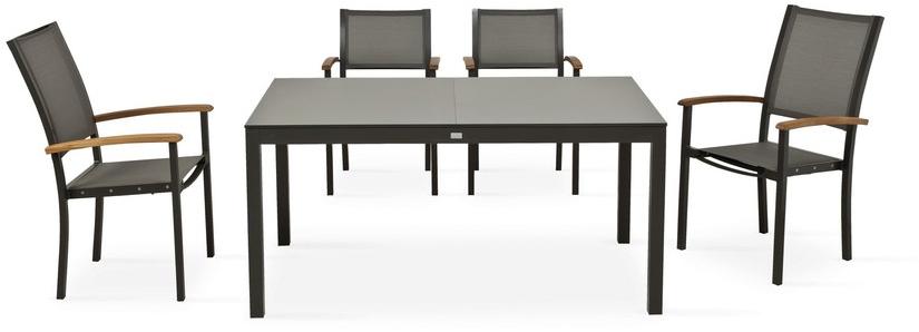 FISCHER MÖBEL Алюминиевый садовый стул с подлокотниками, с высокой спинкой Forum sun-id-1378982 - Вид №2