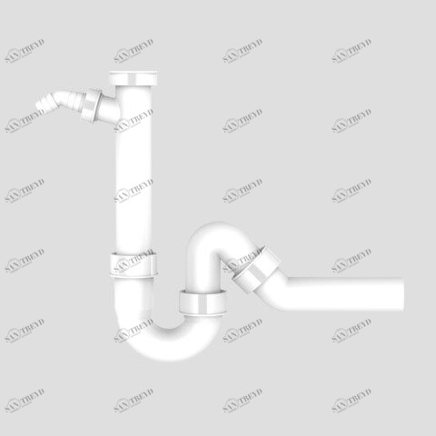 SANIT 354518517 SANIT Универсальная труба ловушка G1 1 / 2х40 со шлангом крана 