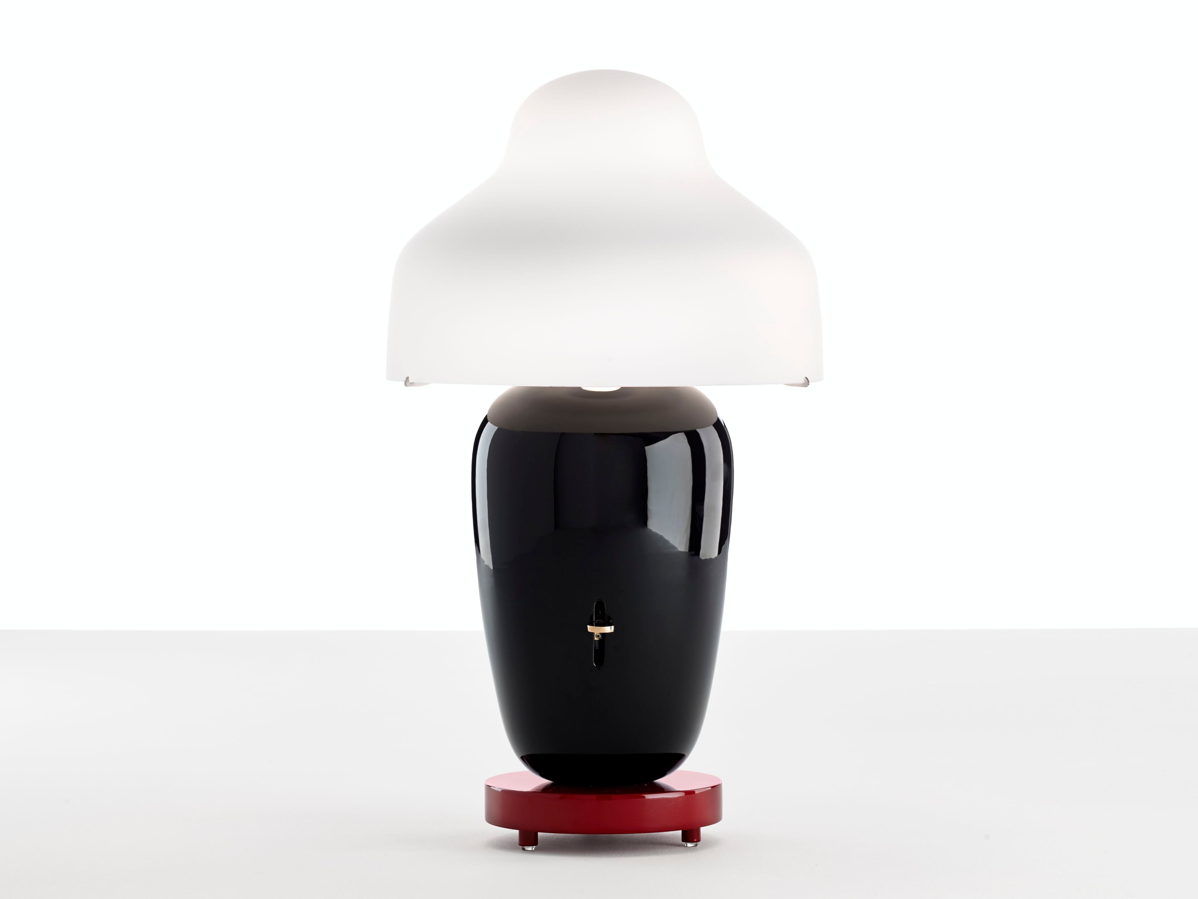 Керамическая и выдувная стеклянная настольная лампа с диммером PARACHILNA Chinoz ARCH-00004625 - Вид №1