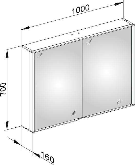 12803171301 Зеркальный шкаф KEUCO Royal Match - Вид №3