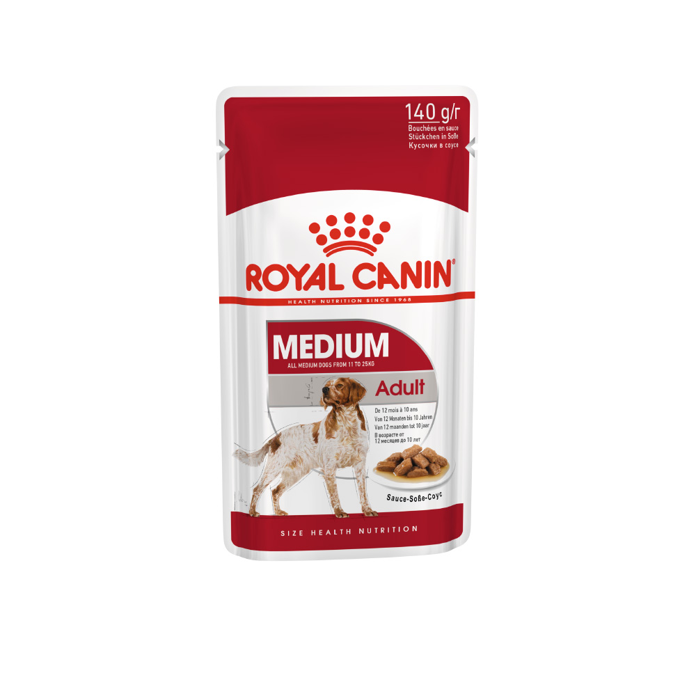 ПР0048347 Корм для собак для средних пород, соус пауч 140г ROYAL CANIN 