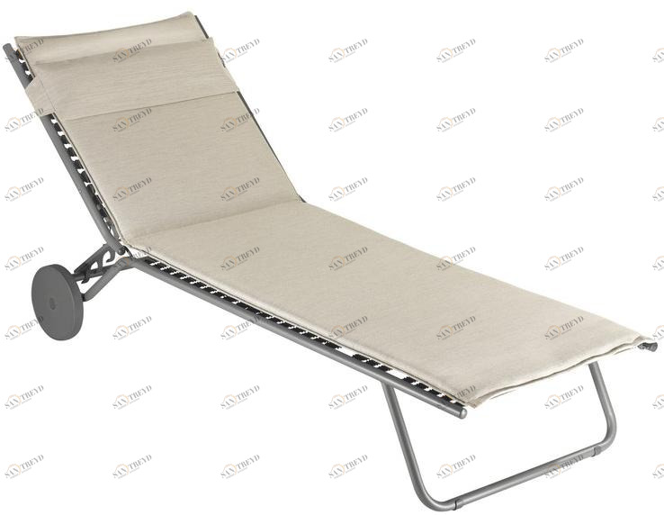 Lafuma Mobilier Складной садовый лежак на колесиках Gordes Lfm2721