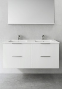 1390542 Шкаф Для Умывальника Форма Vitblank 1200D Hafa  Белый