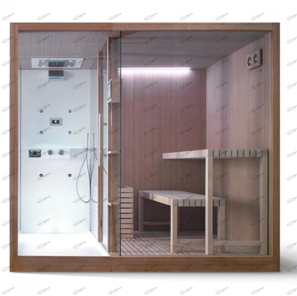 Сауна с душевой кабиной BambooKi 220 см Karolitalia BLUBLEUBAMBOOKI220
