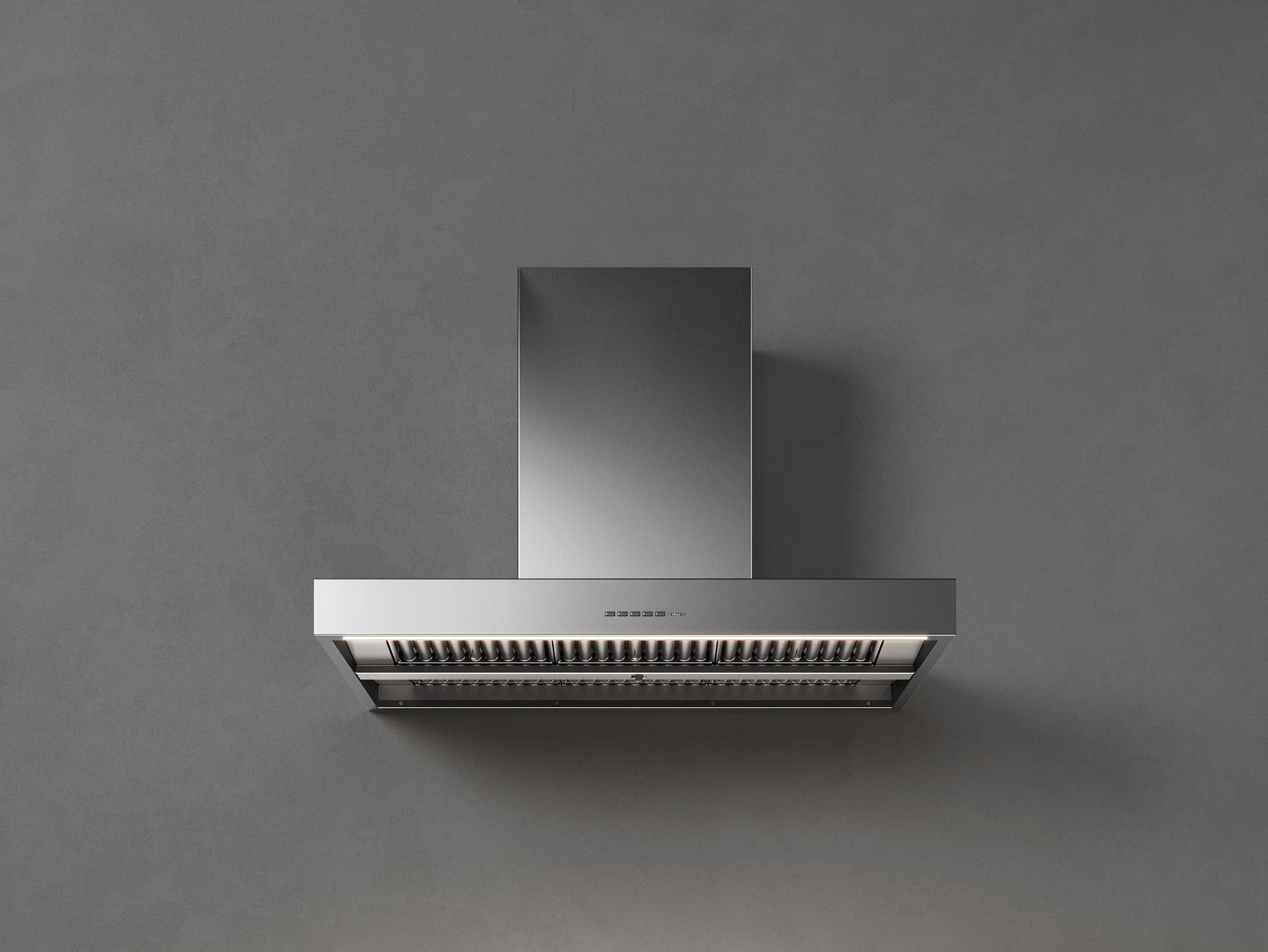 Настенный вытяжной шкаф из нержавеющей стали со встроенным освещением Falmec дизайн ARCH-00081075