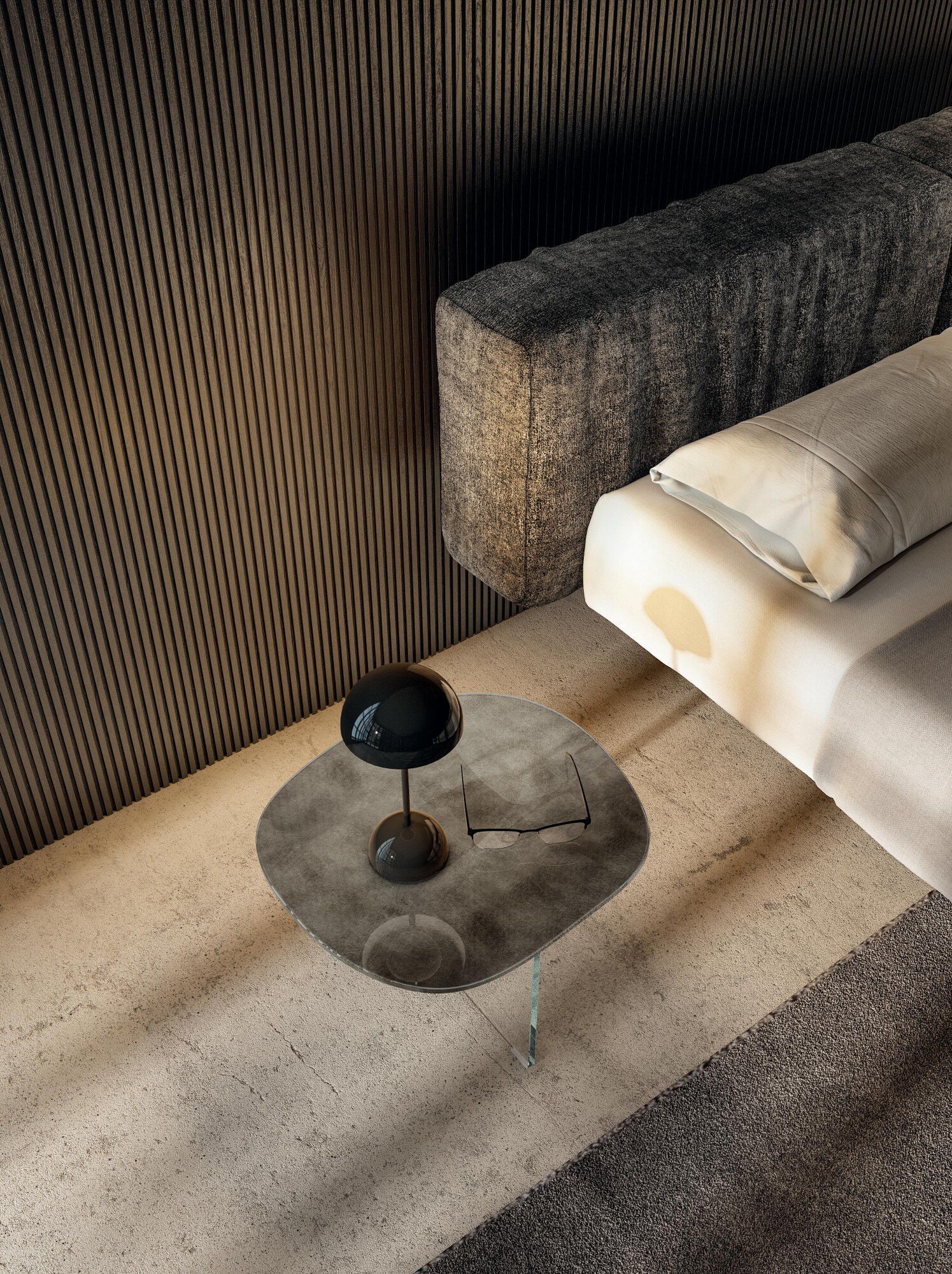 Стеклянный журнальный столик / тумбочка Lago PLEASURE 1417 - 1418 - 1419 ARCH-00148090 - Вид №1