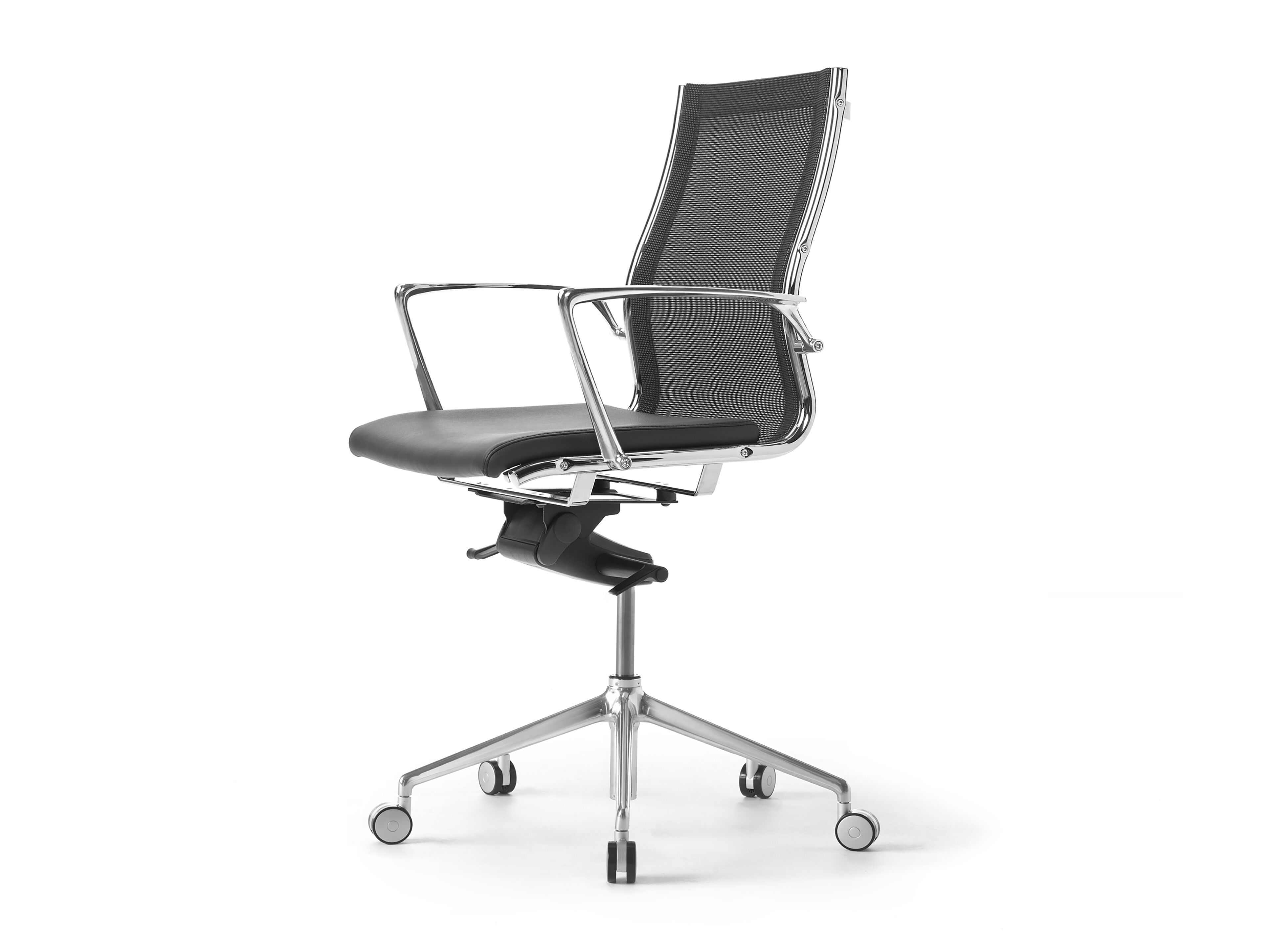 Офисное кресло с сетчатой спинкой и кожаным мягким сиденьем SITIA Гавана ARCH-00139894 - Вид №1