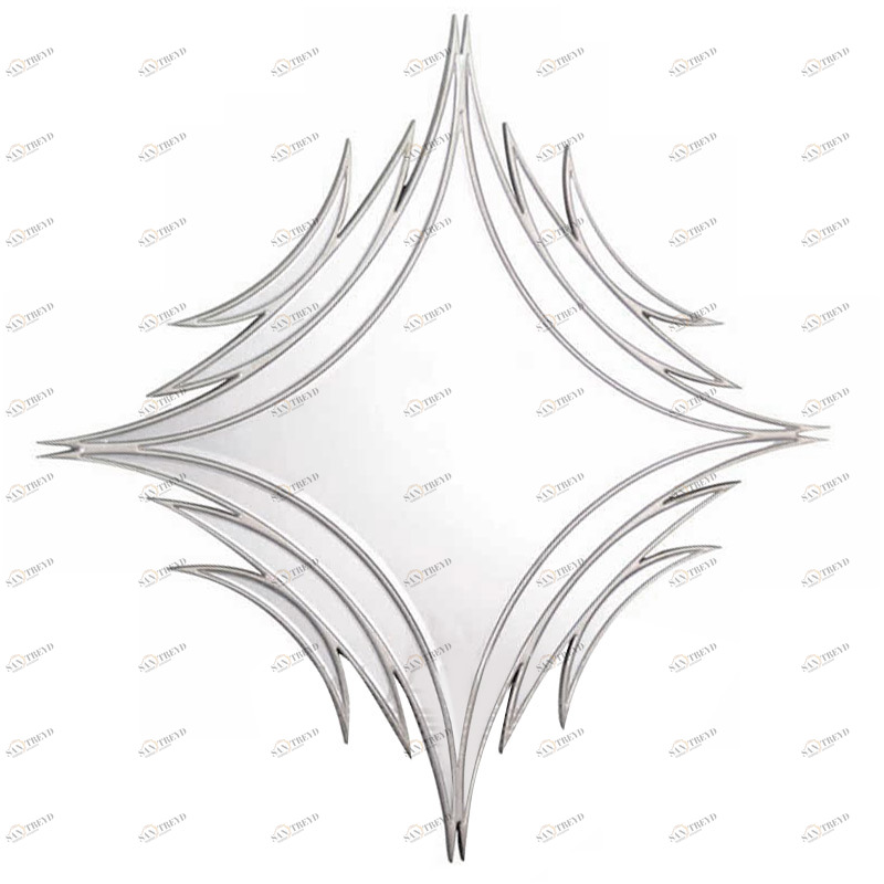 Зеркало настенное квадратное 138х138 см состаренное серебро Mirror Clear DELIGHT COLLECTION ДИЗАЙНЕРСКИЕ 00-3882990 Серебро 