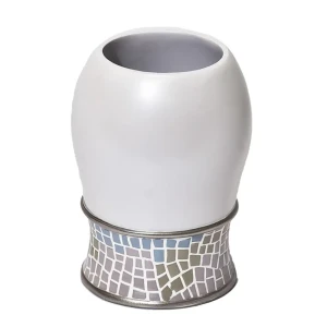 Стакан для зубных щёток Mosaic, полирезина, цвет перламутровый 15802401 STLM-2029494