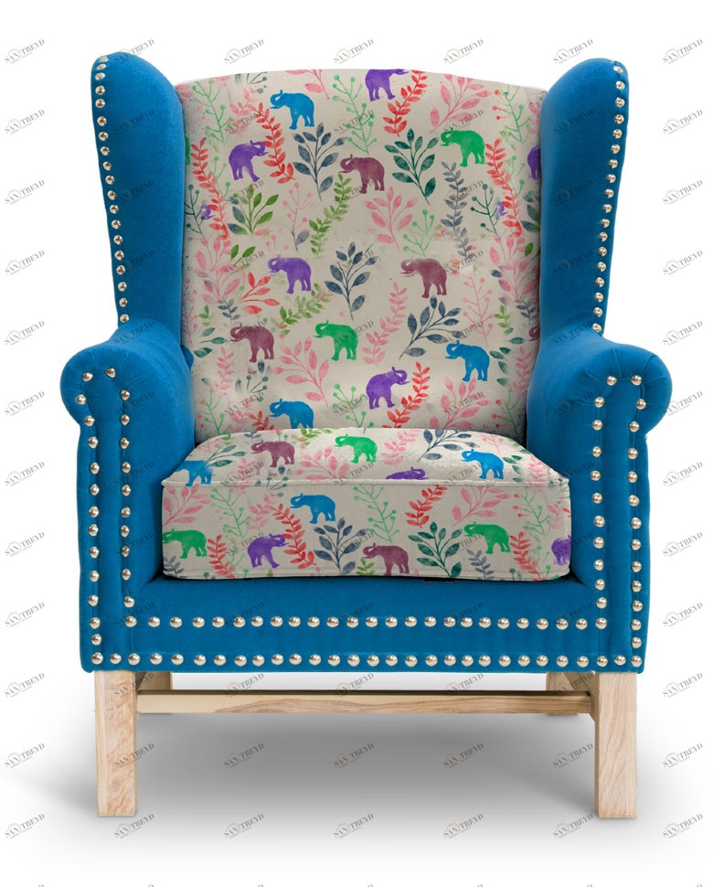 Кресло Ocean Elefant by Amir Faysal синее ICON DESIGNE ДИЗАЙНЕРСКИЕ, AMIR FAYSAL 096809 Разноцветный 
