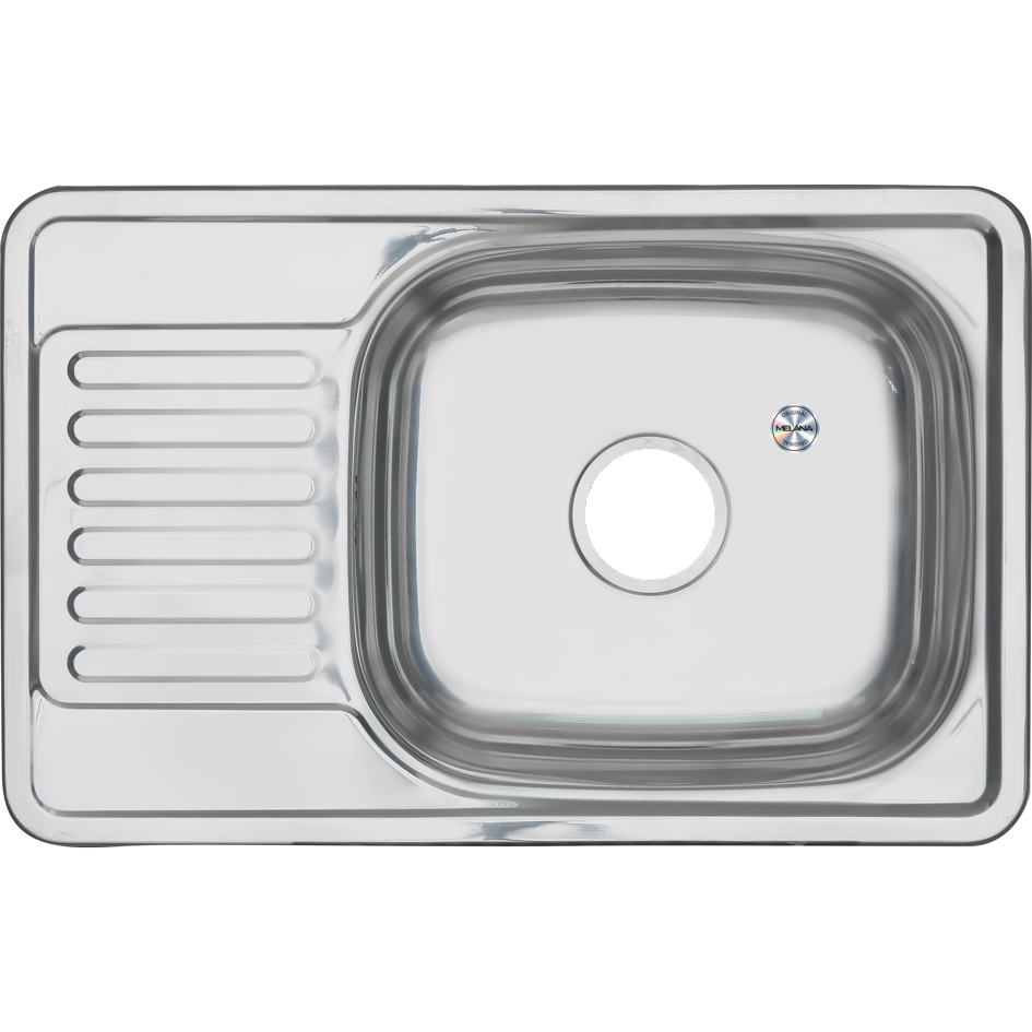 Мойка 6642 U MELANA 0,6/160 врезная прямоугольная с сифоном (218 t *10) 218 t (*10) - Вид №1