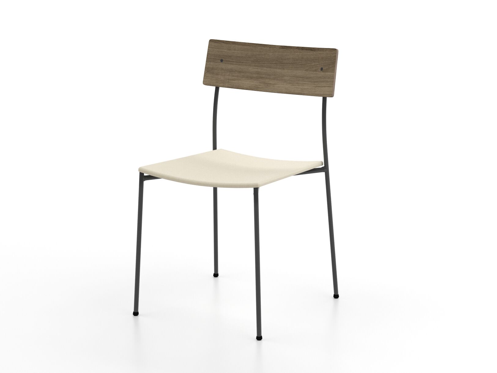 Штабелируемый стул с мягким сиденьем Omelette Editions Alex ARCH-00016985