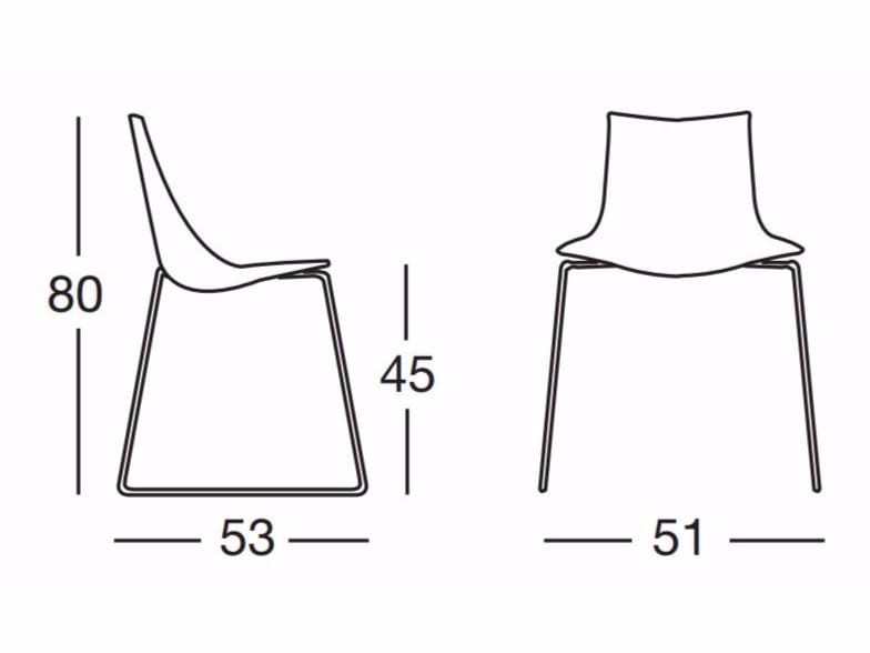 Мягкий стул для саней S-CAB Zebra ARCH-00122690 - Вид №2